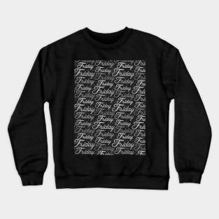 Friday graphic pattern Crewneck Sweatshirt